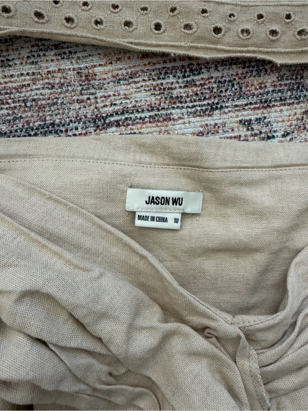 Jason Wu Linen Ruffle Embellishment Two Piece Set - Picture 10 of 13